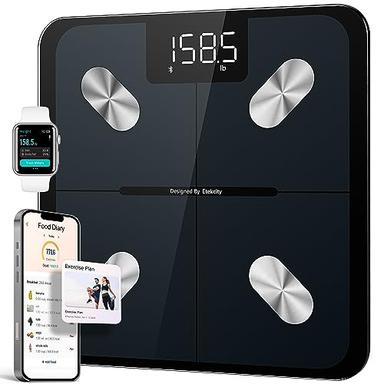 Etekcity Bathroom Scale for Body Weight, Digital Weighing Machine for  People, Accurate & Large LCD Backlight Display, 6mm Tempered Glass, 400 lbs